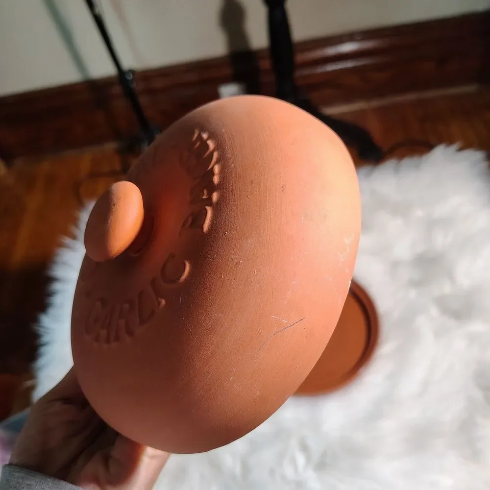 Boston Warehouse Terra Cotta Original Garlic Baker 7